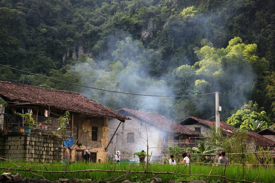 Yến Nhi Bản Giốc Homestay - Nhà sàn đá cổ Cao Bang Esterno foto